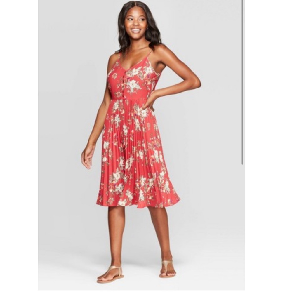 Xhilaration Sleeveless Dress with pleated skirt